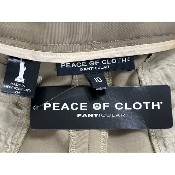 Peace of Cloth Women's Slim Fit Brown With Button Closure Size 10 - New - Picture 8 of 10